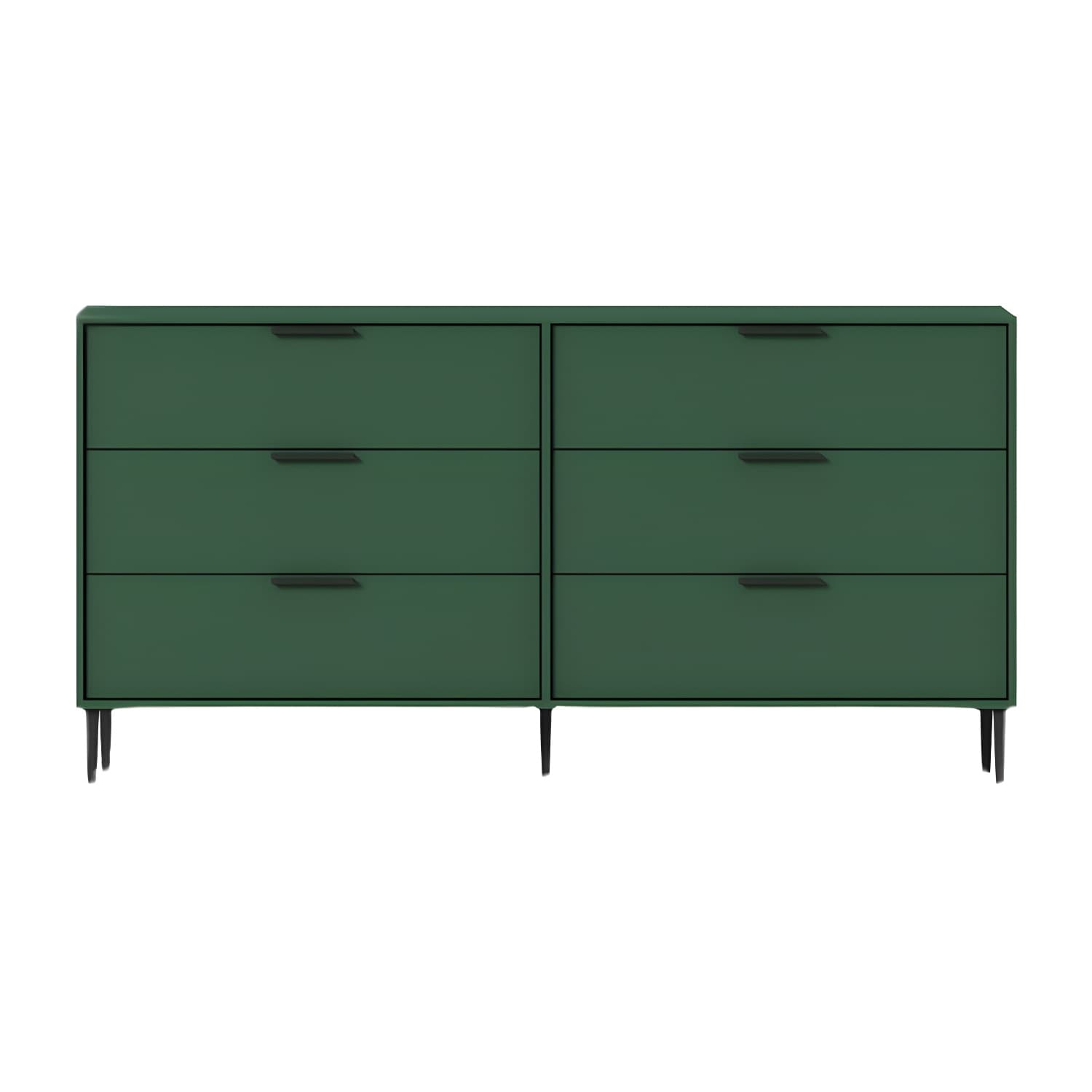 Modern Horizontal Storage Chest Dresser Wooden Storage Chest with Drawers - image 9