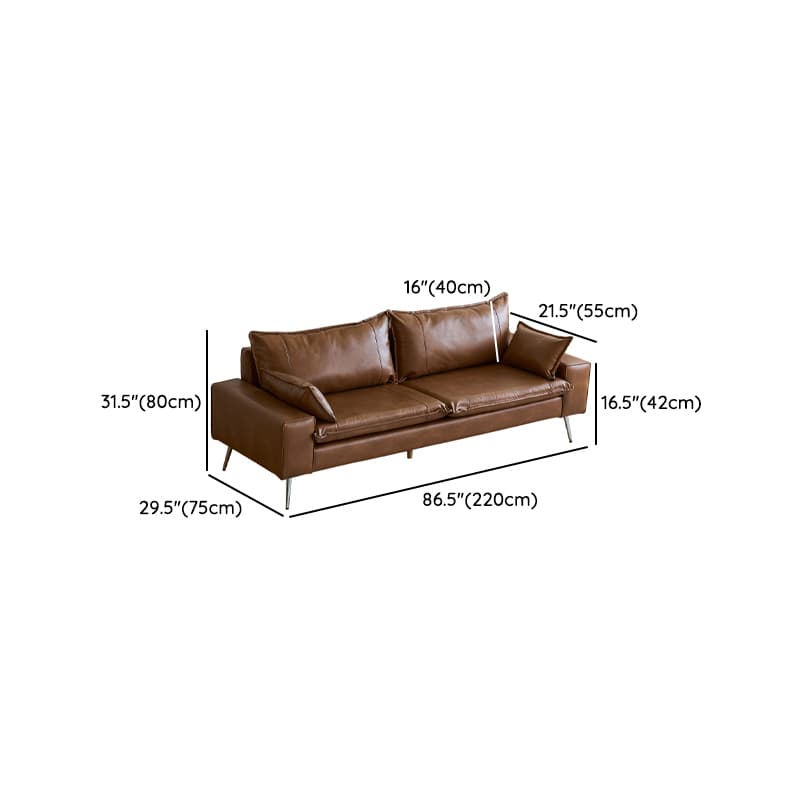 Modern Olive Green/Ink/Lemon Color Solid Color Leather/Corduroy Sofa Couch for Seats 4/Seats 3/Seats 2 - image 28
