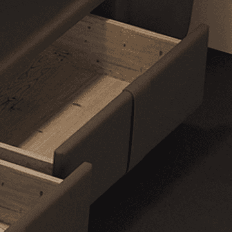 Grey Solid Color Storage Included/Panel Bed for Bedroom - image 8