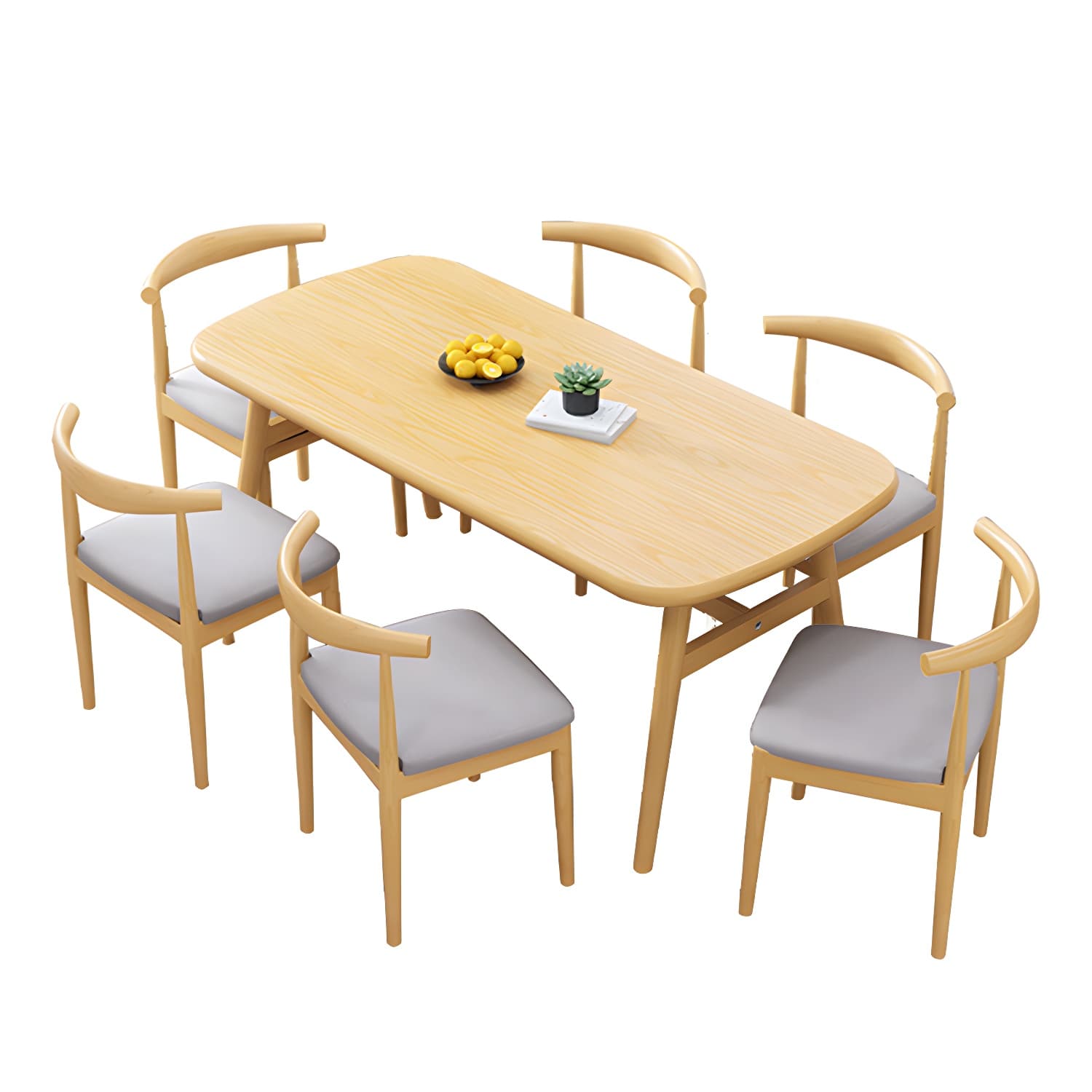 Modern Kitchen Wood Furniture of Standard Height Formal Dining Room Table Set - image 10