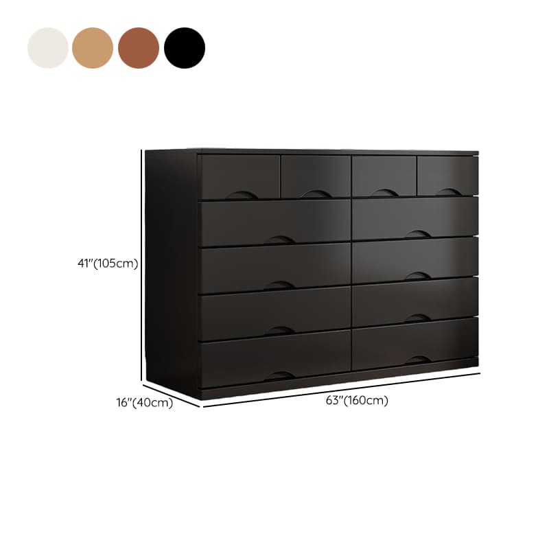 Trendy Natural Wood Double Dresser with 12/10/8 Drawers in Horizontal/Vertical Orientation - image 19