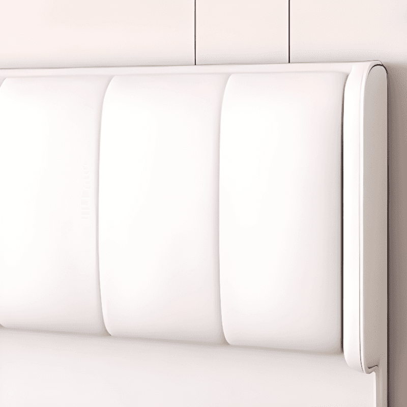 Trendy Panel Headboard in Natural Wood with No Distressing, Rectangle Shape for Full/Queen Bed, Sponge Upholstery Fill, Standard Height - image 10