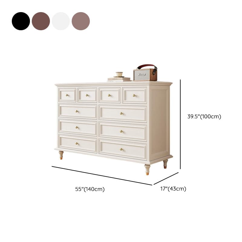 Simplistic Natural Wood Double Dresser with 8 Drawers/10 Drawers/5 Drawers in Horizontal/Vertical Orientation - image 18