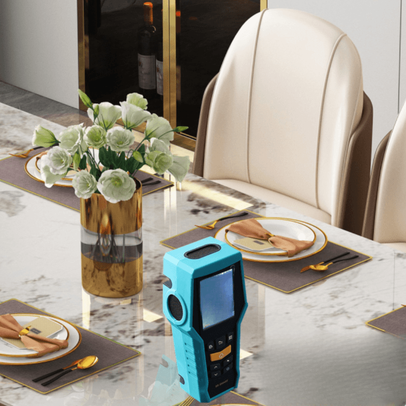 Rectangular Slate Dining Table Set with Two-sided Pedestal, Padded Chair, Back, and Multicolor Top - image 4