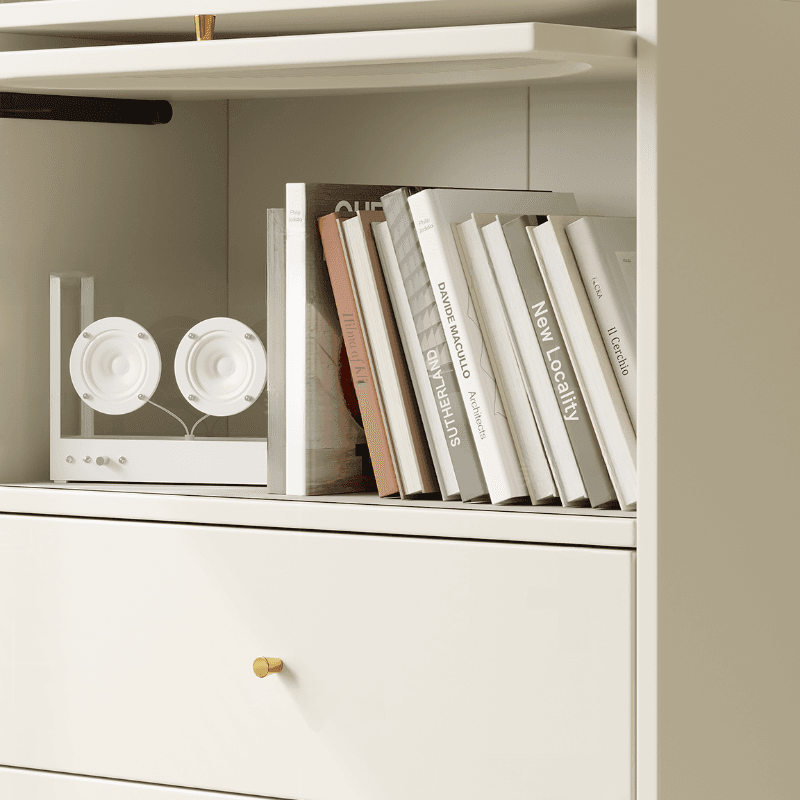 Chalk Casual Composite Wood Combo Dresser for Parlor with 6/3/5 Drawers and Hutch in Vertical Orientation - image 3