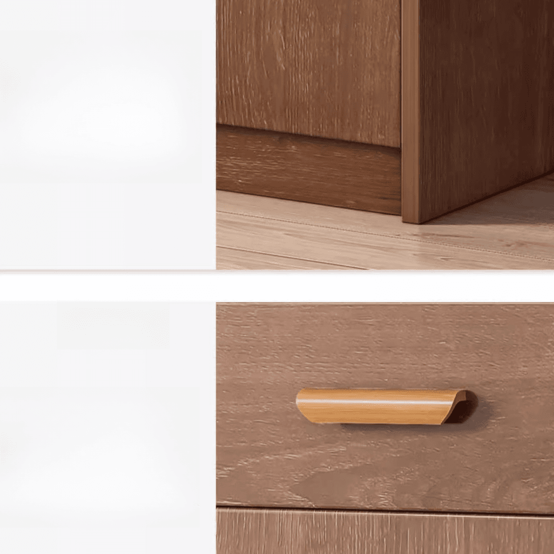 Modish Sideboard/Microwave Shelf Cabinet with Multiple Drawers, Narrow Size, 1 to 3 Shelves, Larder Storage, Timber Countertop, and Various Doors - image 10