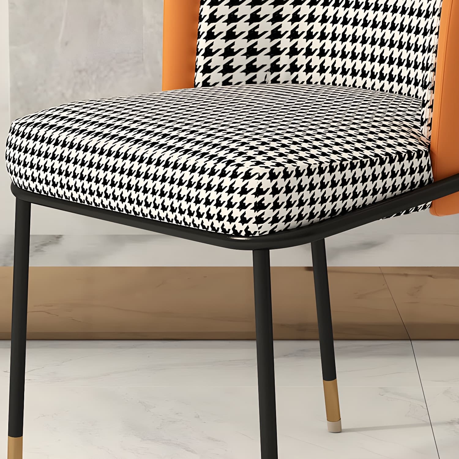 Upholstered Side Chair Modern Style Open Back Armless Chair for Dining Room - image 12