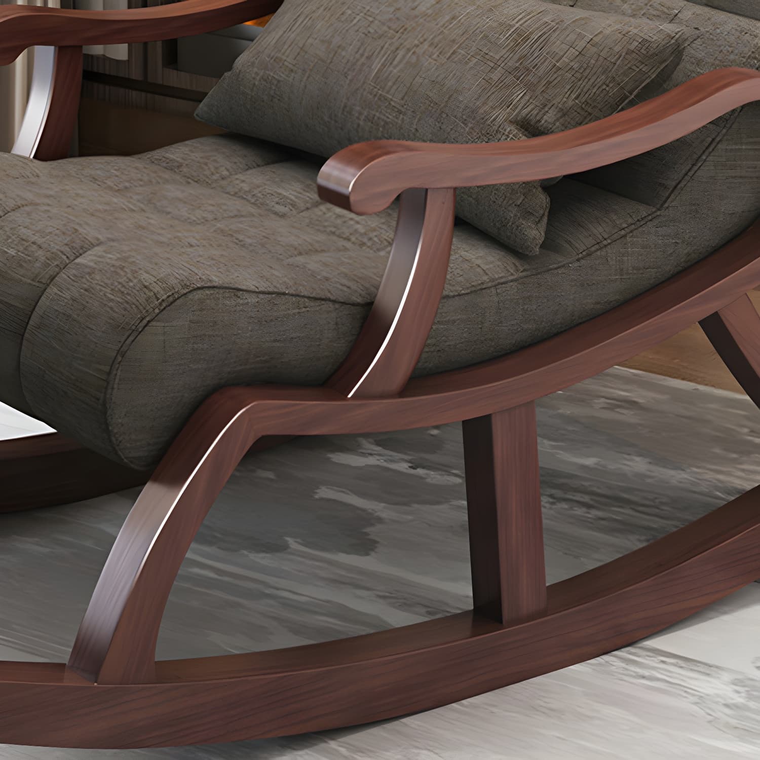 Mid-Century Modern Recliner Chair Upholstered Recliner Chair - image 15