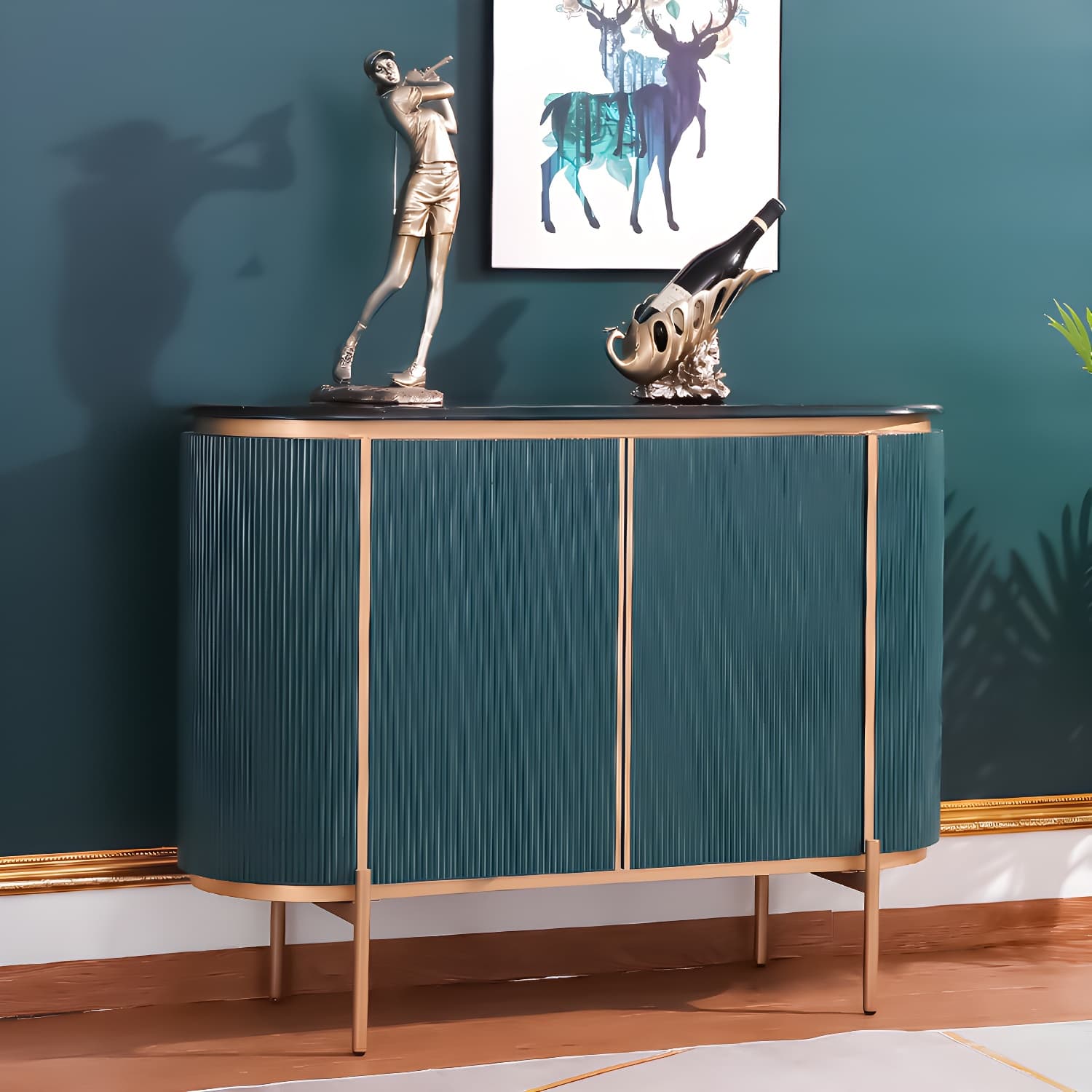 Wood Sideboard Contemporary Style Side Board for Dining Room - image 9