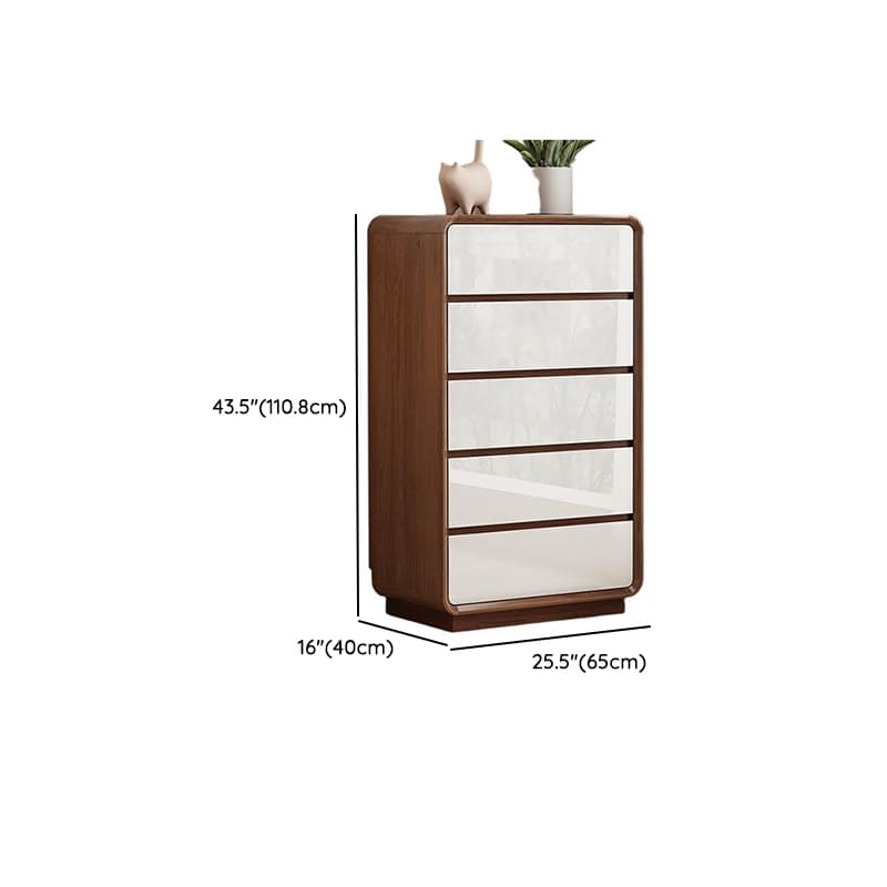Retro Solid+Manufactured Wood Semainier for Sleeping Quarters, Horizontal/Vertical - image 9