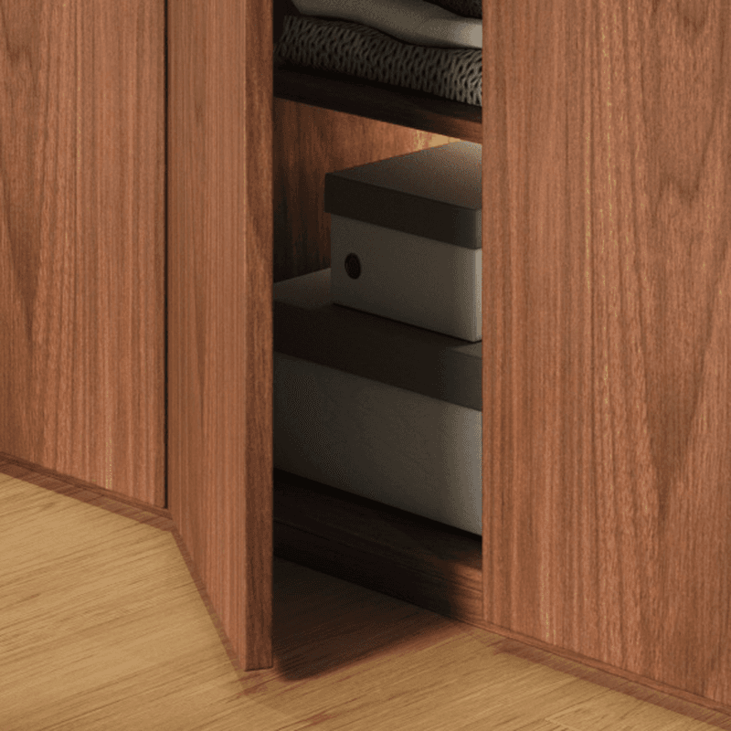 Acorn Minimalist Laminate Independent Wardrobe Closet with Soft Close Drawer, Soft Close Door, and Interior Shelves - image 9