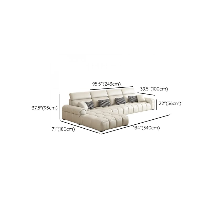 L-Shape/Straight Reversible/Horizontal Concealed Support Sofa Recliner/Sofa with Round Arm & Pine Frame - image 16