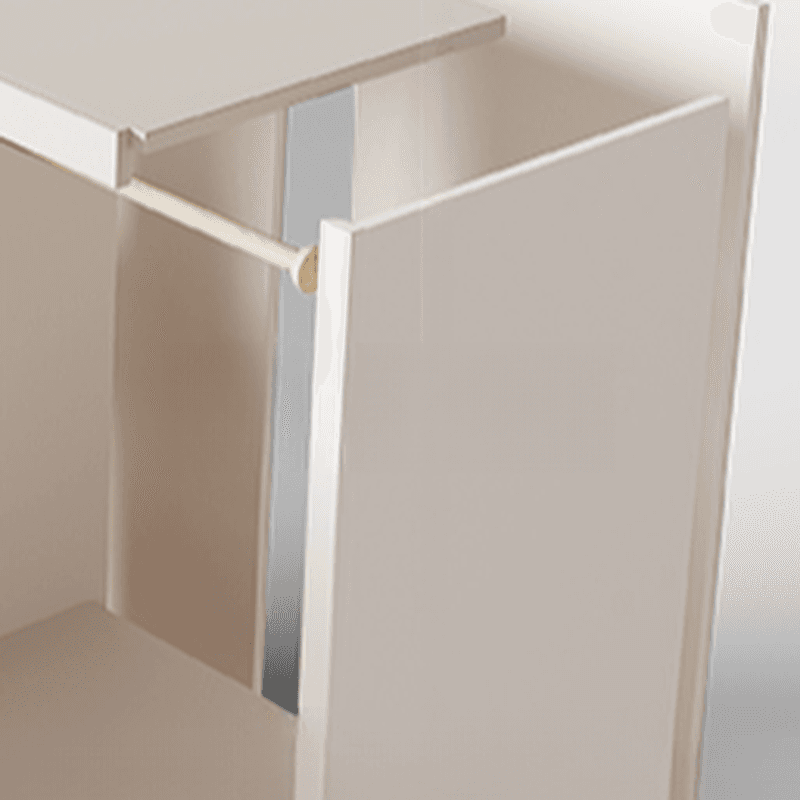 Chalk Almirah in Timber with Clothing Rod, 3 Cabinets/2 Cabinets and 5-Drawer/4-Drawer/3-Drawer in a Minimalist Style, 3-Shelf/2-Shelf Included/Not Included - image 9