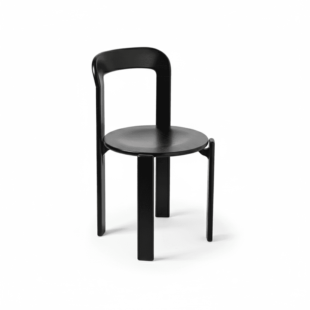 Scandinavian Natural Wood Armless Kitchen Chair 15.3inch Wide Non-Swivel 1 Piece - image 22