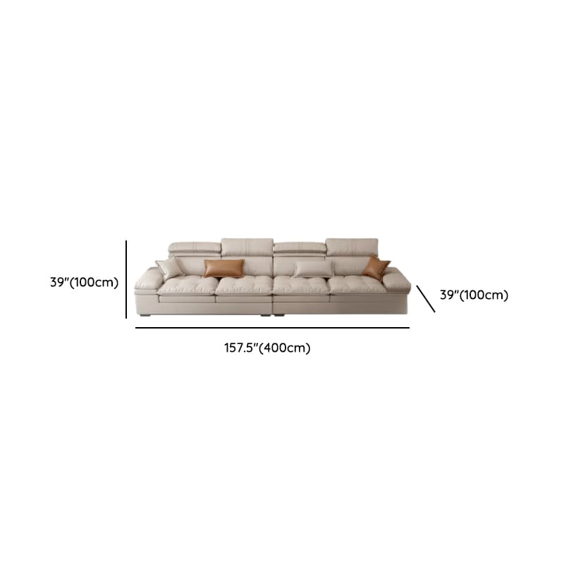 Comfortable L-Shape Corner Sectional Seats 5, Right Hand Facing with Down Seat Fill - image 9