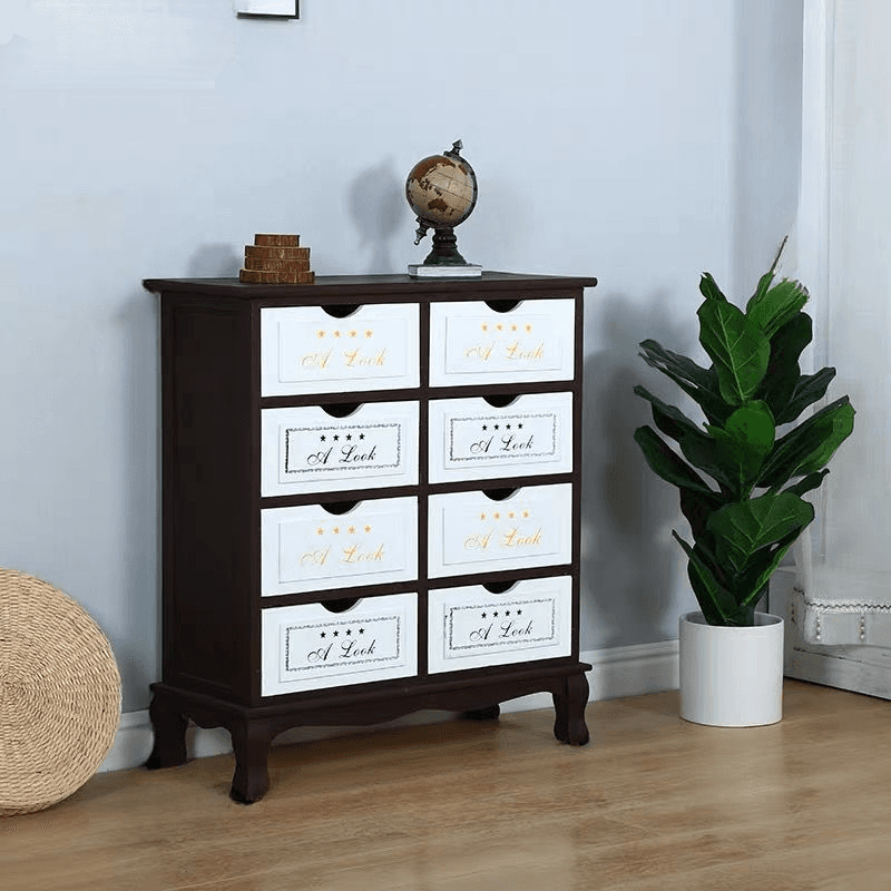 French Wood Vertical Console Dresser with 9 Drawers/7 Drawers/10 Drawers - image 18