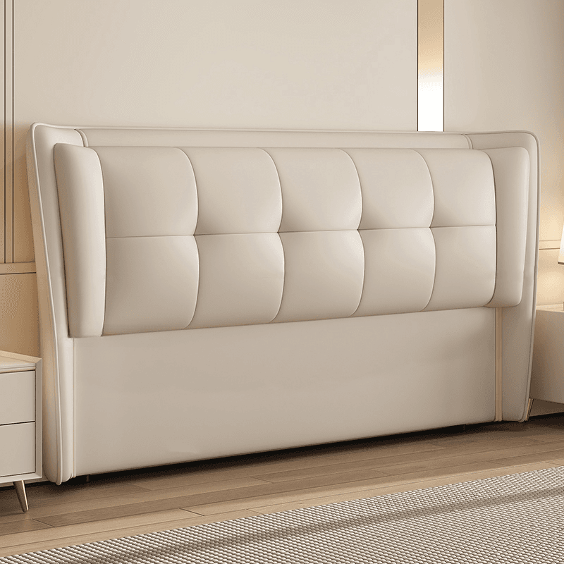 Trendy Panel Headboard with No Distressing, Piled Tufted Rectangle Design for King/Full Bed, Featuring Sponge Upholstery and Standard Height - image 5