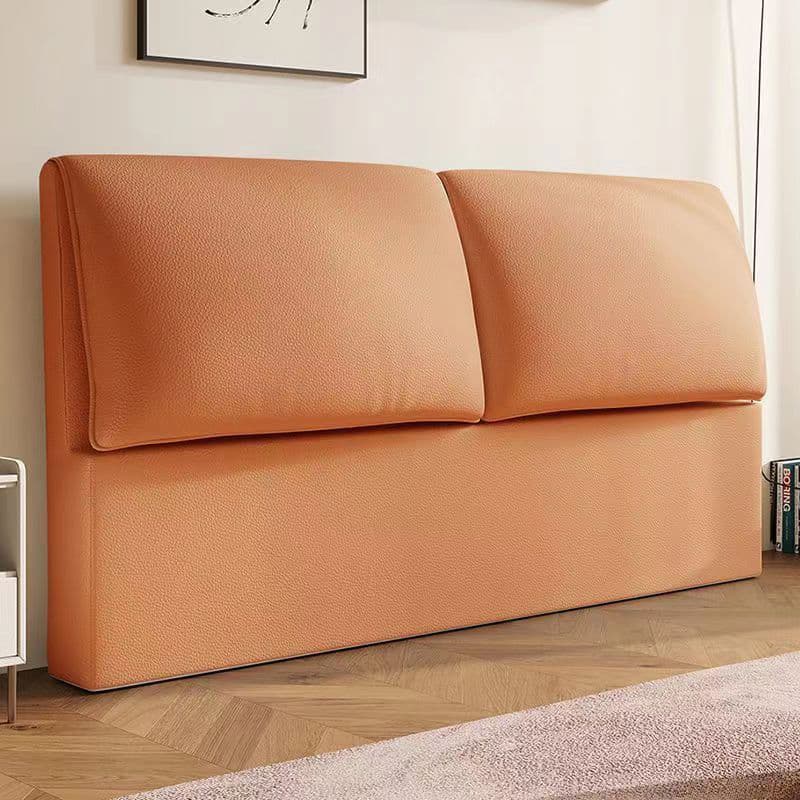 Trendy Panel Headboard in Natural Wood with No Distressing, Rectangle Shape for King/Queen/Full Bed, Cotton Upholstery, Standard Height - image 6