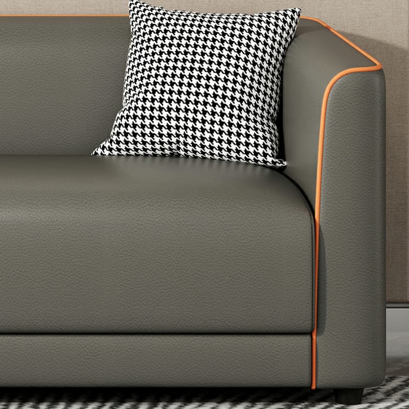 Dove Grey/Lime Green/Apricot Color Standard Sofa with Concealed Support for Parlor - image 19