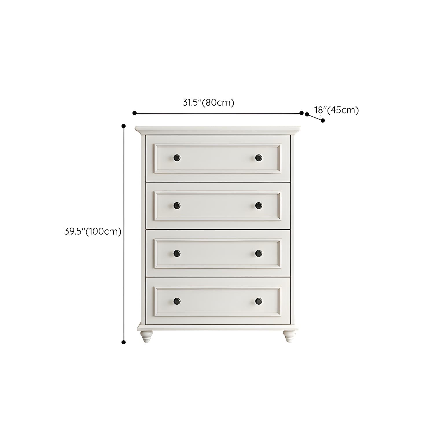Solid Wood and Soft-Close Drawers Modern Chest with Wood Top - image 16