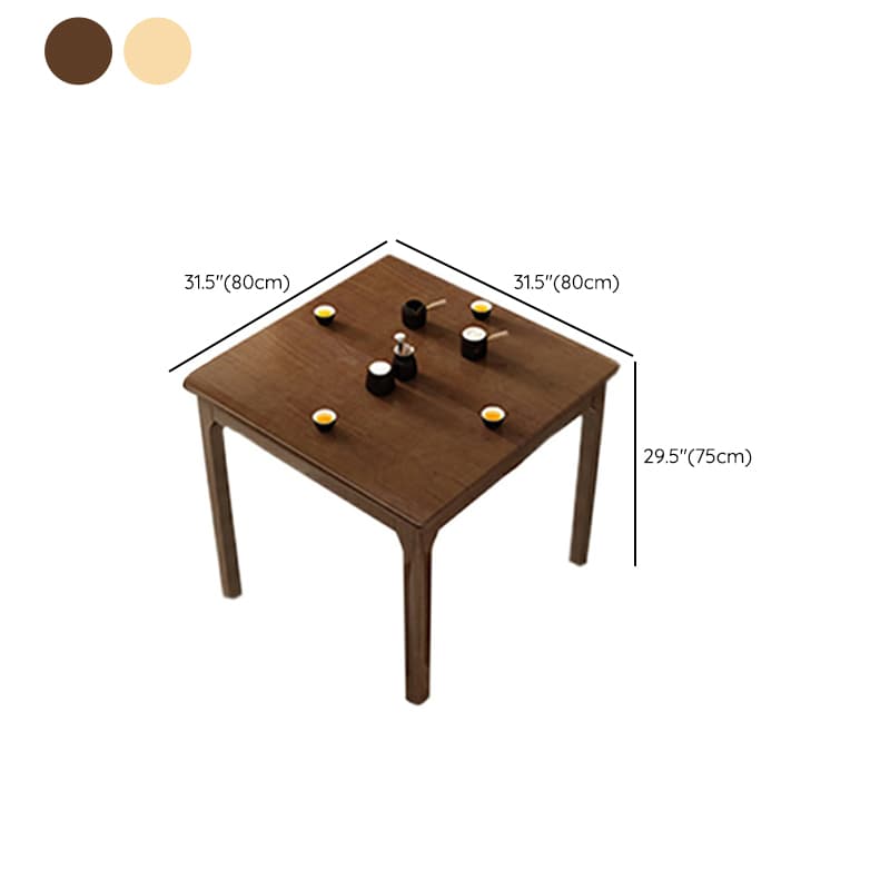 Squared Wood Kitchen & Dining Table with Legs Standard Height - image 12