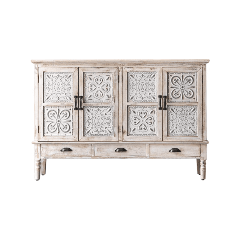 Old School Independent Accent Cabinet with Antiqued Wood - image 11