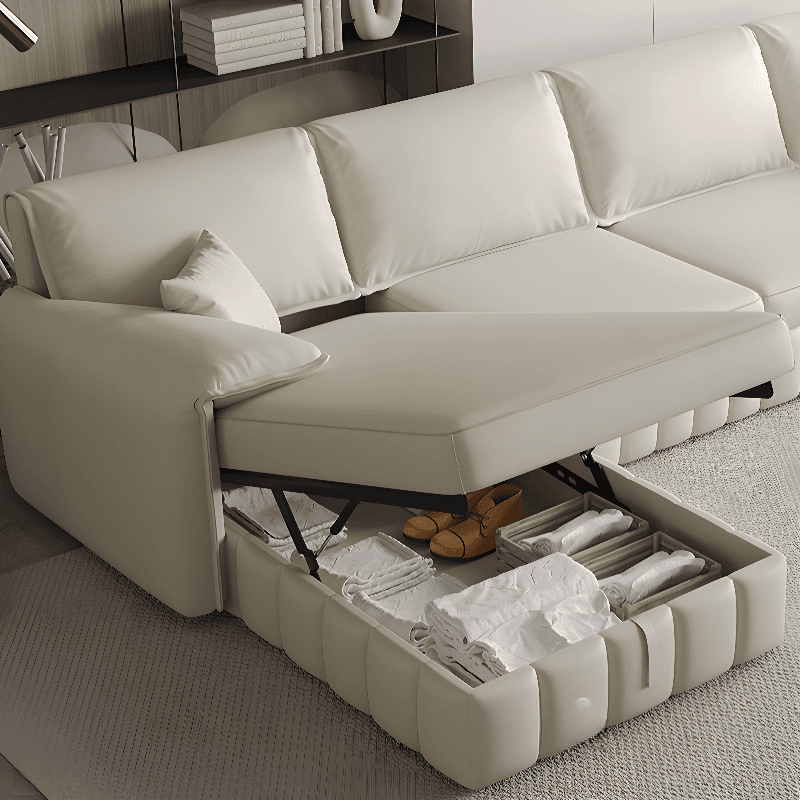 L-Shape/Straight Left Hand Facing/Horizontal Sofa Recliner/Convertible Sofa with Under-seat-storage - image 7