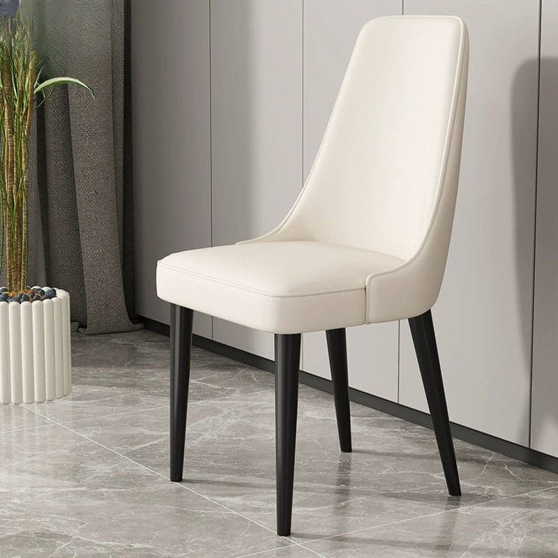 Mid-Century Modern Armless Faux Leather Kitchen and Dining Side Chair in Parsons Style - image 11