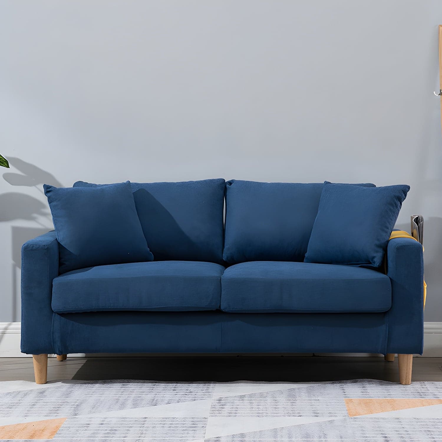 Beige Modern Farmhouse Cushions Standard Sofa 21.65"High Square Arm Sofa - image 7