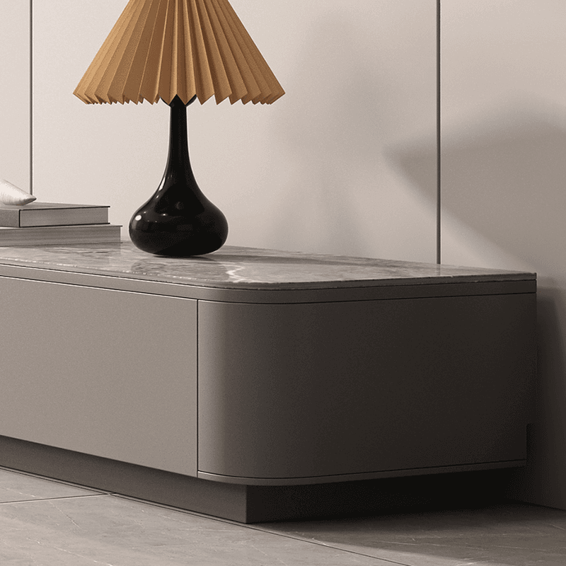 Casual Stone TV Stand with 4-Drawer/2 Drawers, 2 Cabinets, and Cable Management - image 9