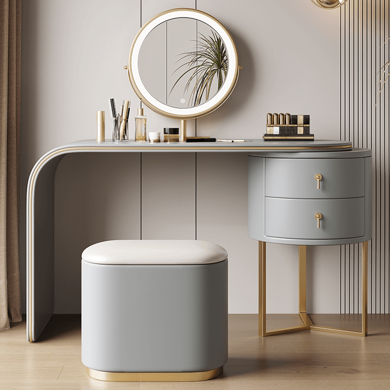 Ink/Lime Green/Citrus Color Scalable Adjustable Brightness Push-Pull Adjustable Touch Vanity Set with Lighting System - image 4