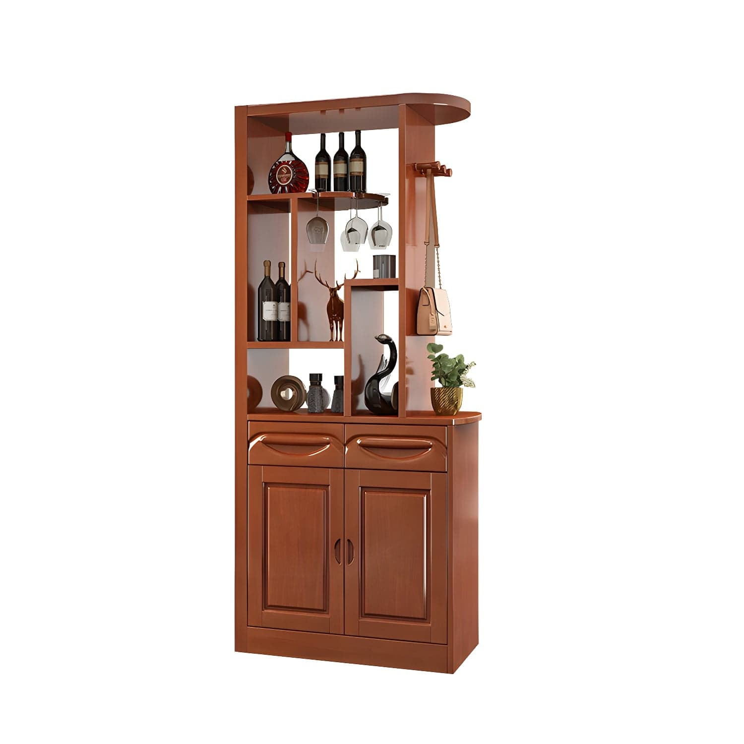 15.7" D Solid Wood 3-Drawer Accent Cabinet with Shelves for Entryway - image 3