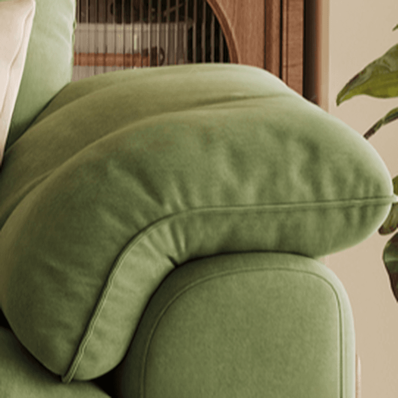 Straight Dark Green Sofa, Seats 2/1-seater, Horizontal Orientation, Button-tufted - image 4