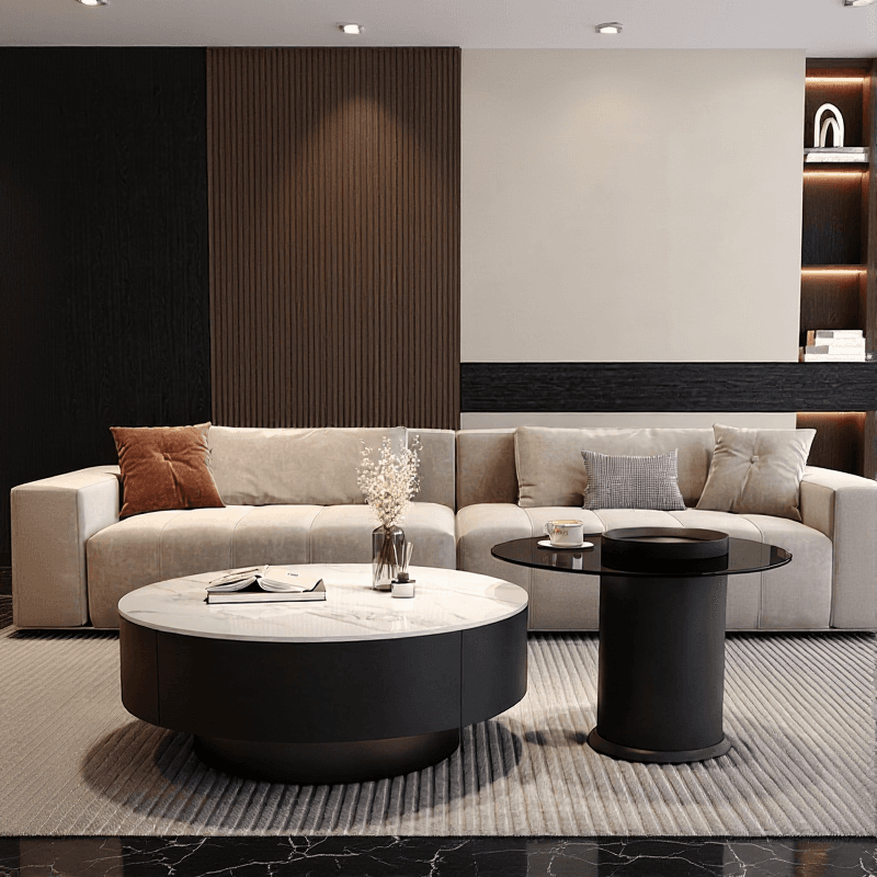 Orbicular Nested Board Game Coffee Table with 1 Drawer for Foyer - image 8