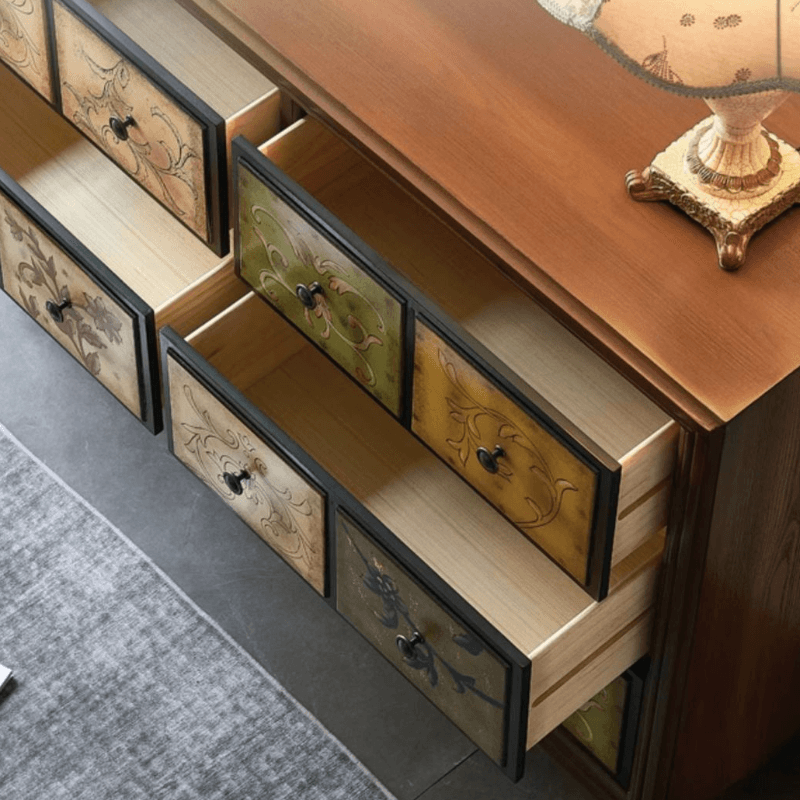 Modern Simple Style Timber Double Dresser/Semainier/Bachelor Chest with 6 Drawers/5 Drawers/3 Drawers Horizontal/Vertical - image 11