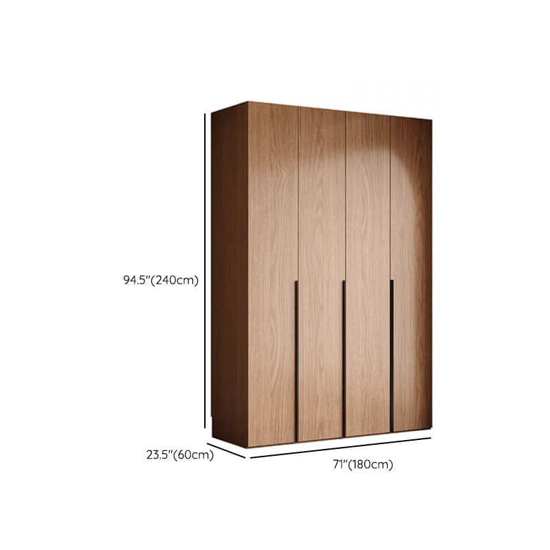 Cocoa Art Deco Self-supporting Cabinet Armoire with Soft Close Drawer, Interior Shelves, and Hanging Rod - image 18