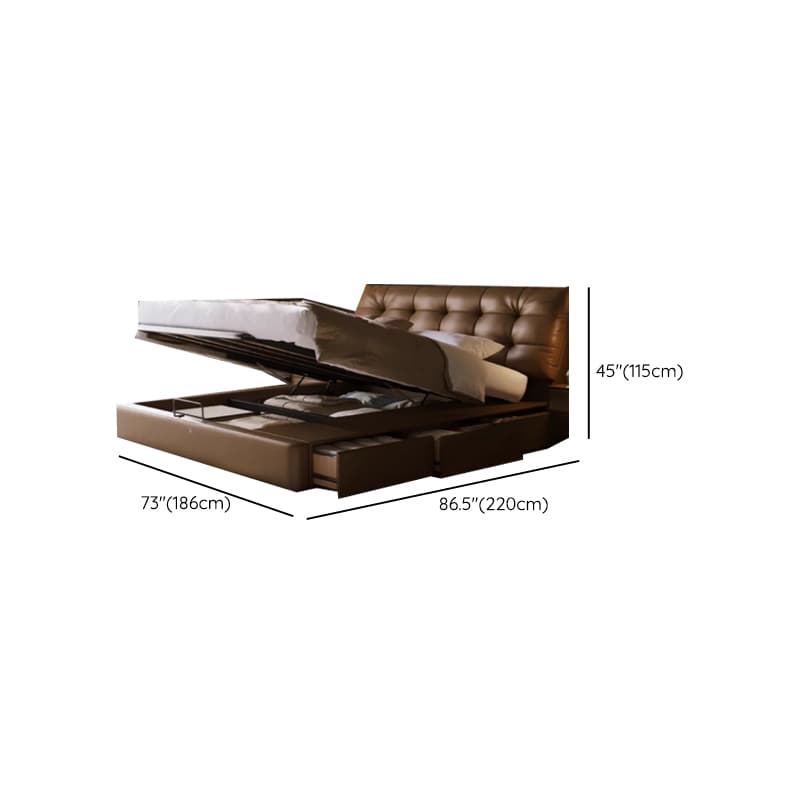 Solid Color Storage Bed with 3 Storage Boxes, Pine Wood Frame, and Button-tufted Design for Living Room - image 13