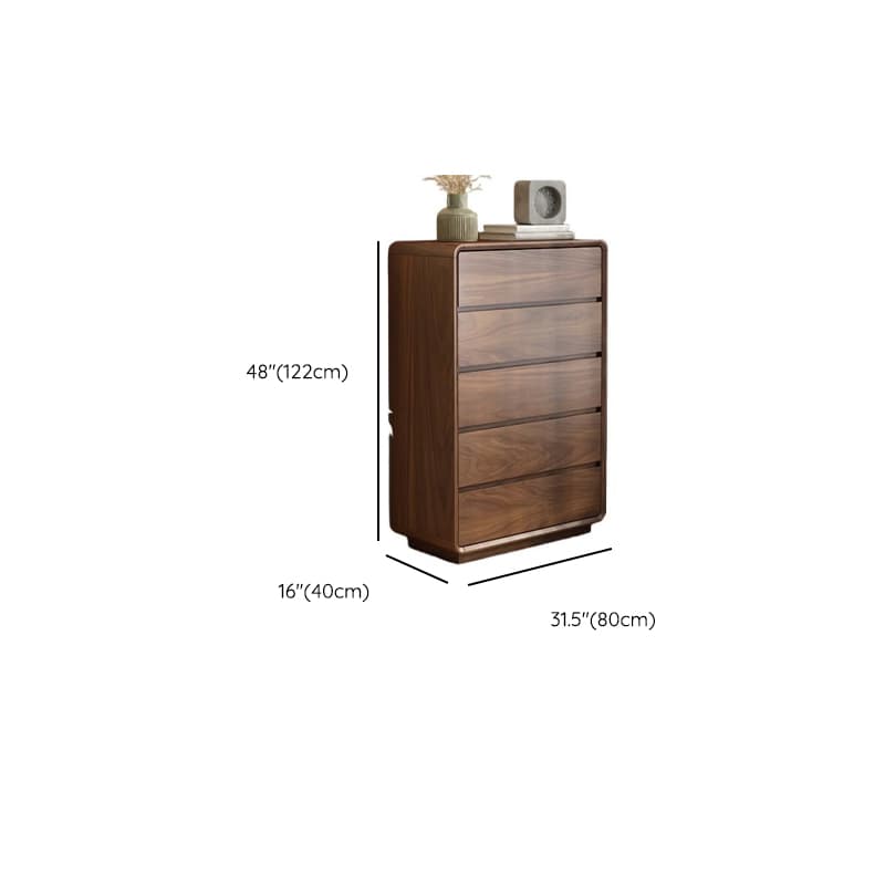 Cocoa Simplistic Natural Wood Double Dresser with 6/9/5 Drawers in Horizontal/Vertical Orientation - image 17