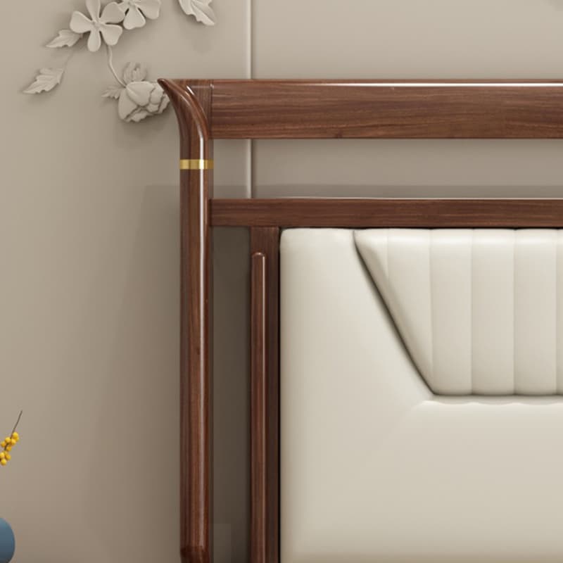 Trendy Panel Headboard in Natural Wood with No Distressing, Rectangle Shape for King/Queen/Full Bed, Featuring Sponge Upholstery and Standard Height - image 8