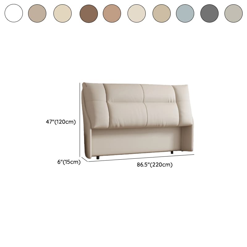 Trendy Panel Headboard in Natural Wood with No Distressing, Rectangle Shape for King/Queen/Full Bed, Cotton Upholstery Fill, Standard Height - image 18