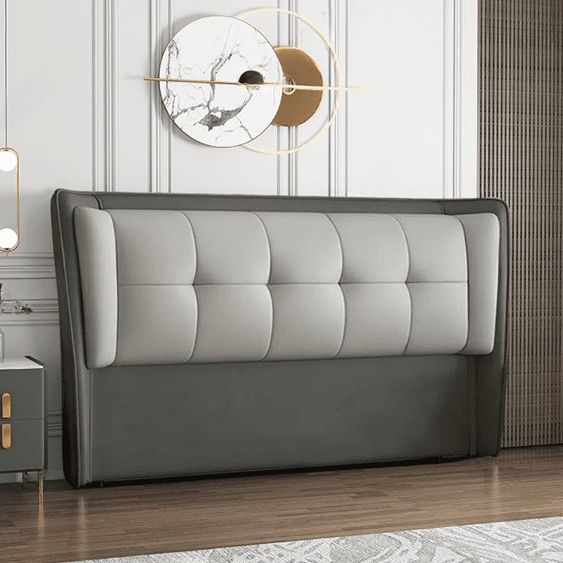 Modish Free-standing Standard Full XL(54"W x 80"L)/Full(54"W x 75"L) Panel No Distressing With Legs in Natural Wood and Decorative-stitched - image 3