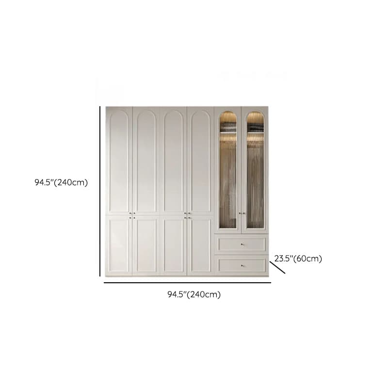 Casual Natural Wood Independent Armoire Cabinet with Soft Close Drawer, Soft Close Door, and Interior Shelves - image 46