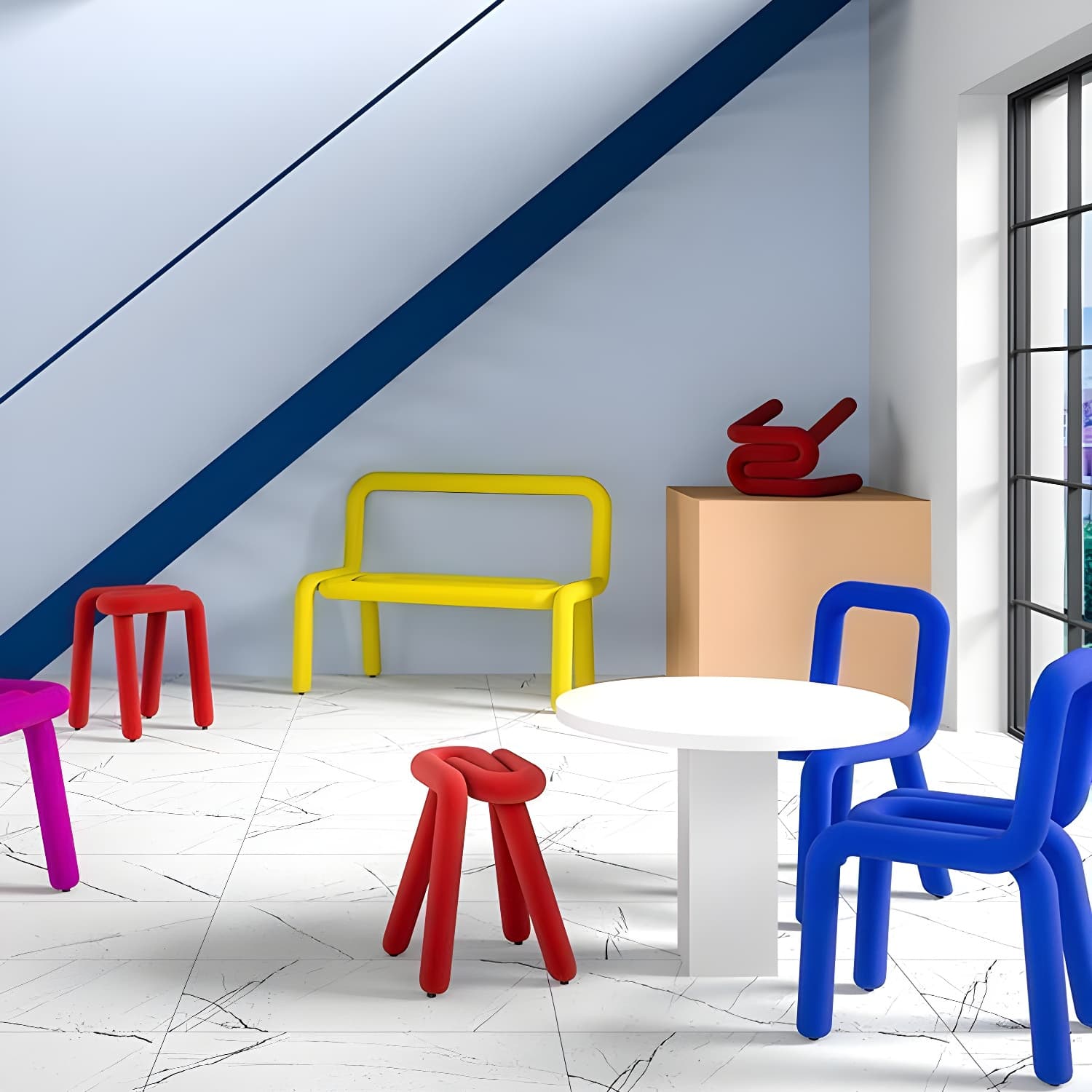 Modern Style Upholstered Side Chair Open Back Dining Side Chair - image 21