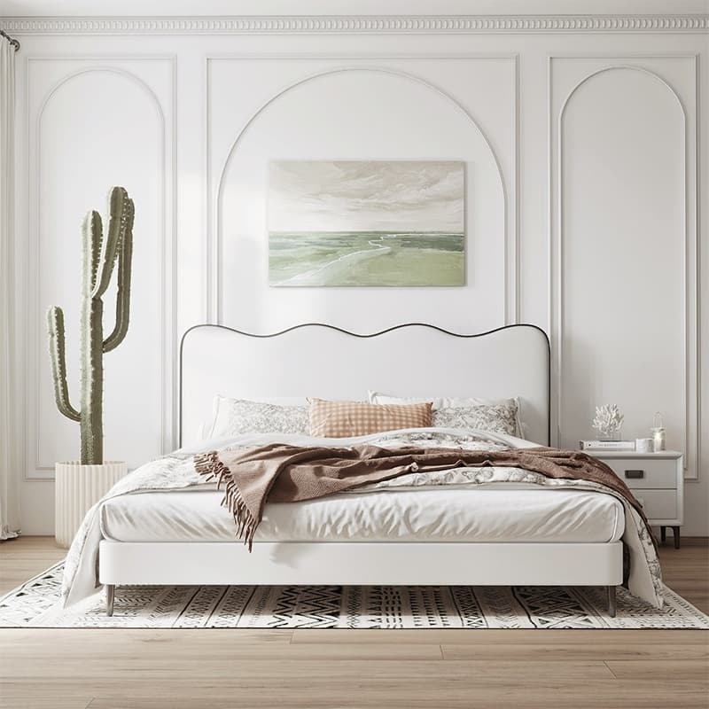 Solid Color Storage Bed/Platform Bed with 3 Storage Boxes and Pine Wood Frame for Living Room
