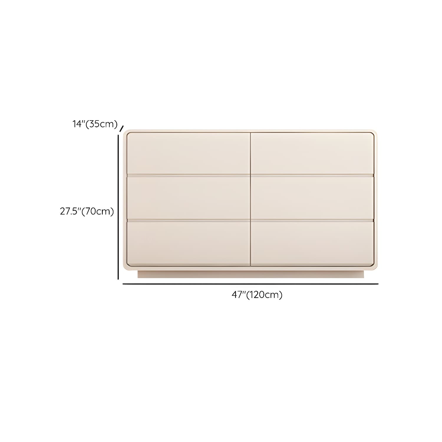 Modern White Double Dresser with Drawers and Soft Close Glides - image 16