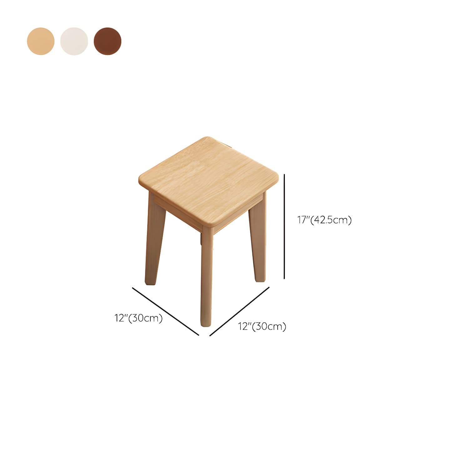 Scandinavian 29.52" Height Solid Wood Table Makeup Vanity with Mirror - image 22