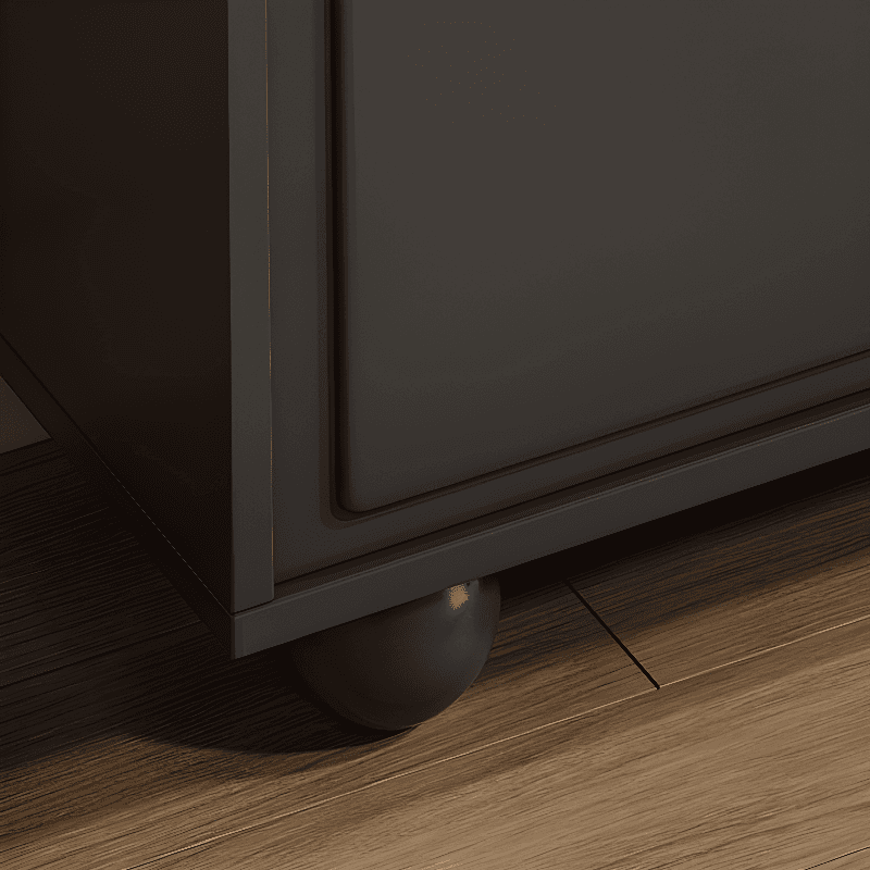 Midnight Black Modern Sideboard with 3 Drawers, Standard Size, 1 Shelf, Larder Storage, and 2 Doors - image 6