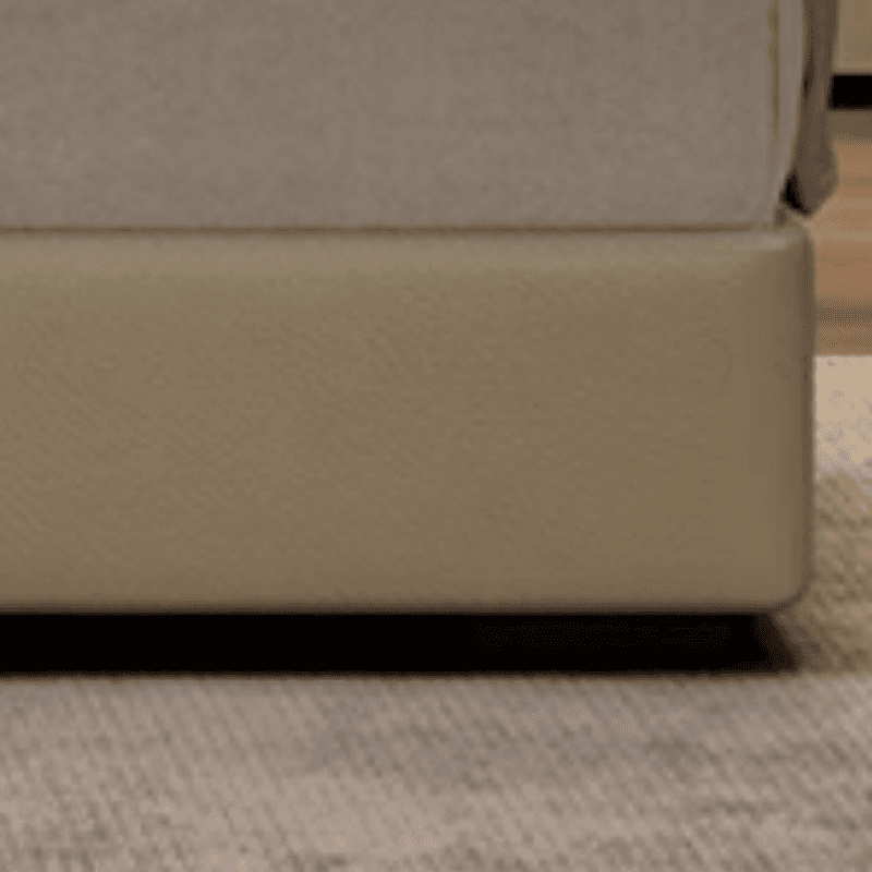 Light Gray Storage Included Panel Bed with 3 Storage Boxes, Natural Wood Frame, and Sponge Upholstery - image 4