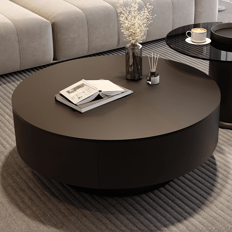 Orbicular Nested Board Game Coffee Table with 1 Drawer for Foyer