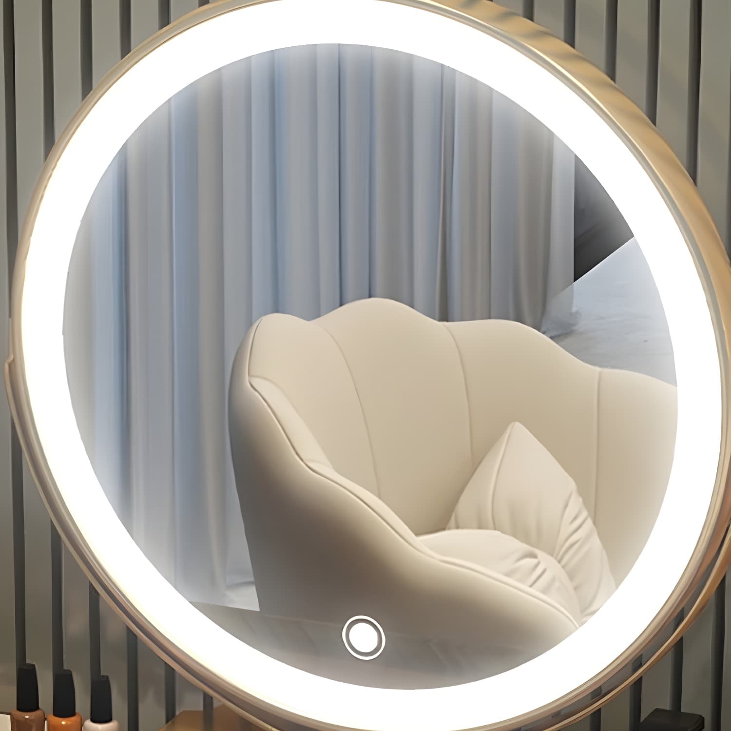 Lighted Mirror Make-up Vanity Luxurious Dressing Table Stool Set - image 10